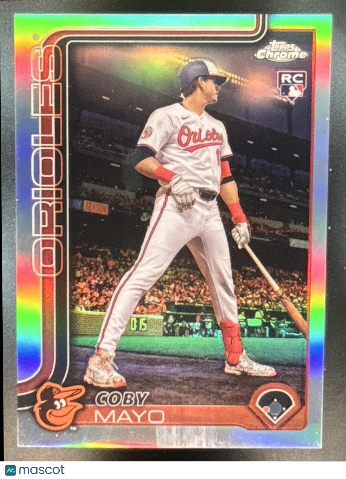 2025 Topps Chrome Coby Mayo Super Short Prints #120 RC SSP Baltimore Orioles