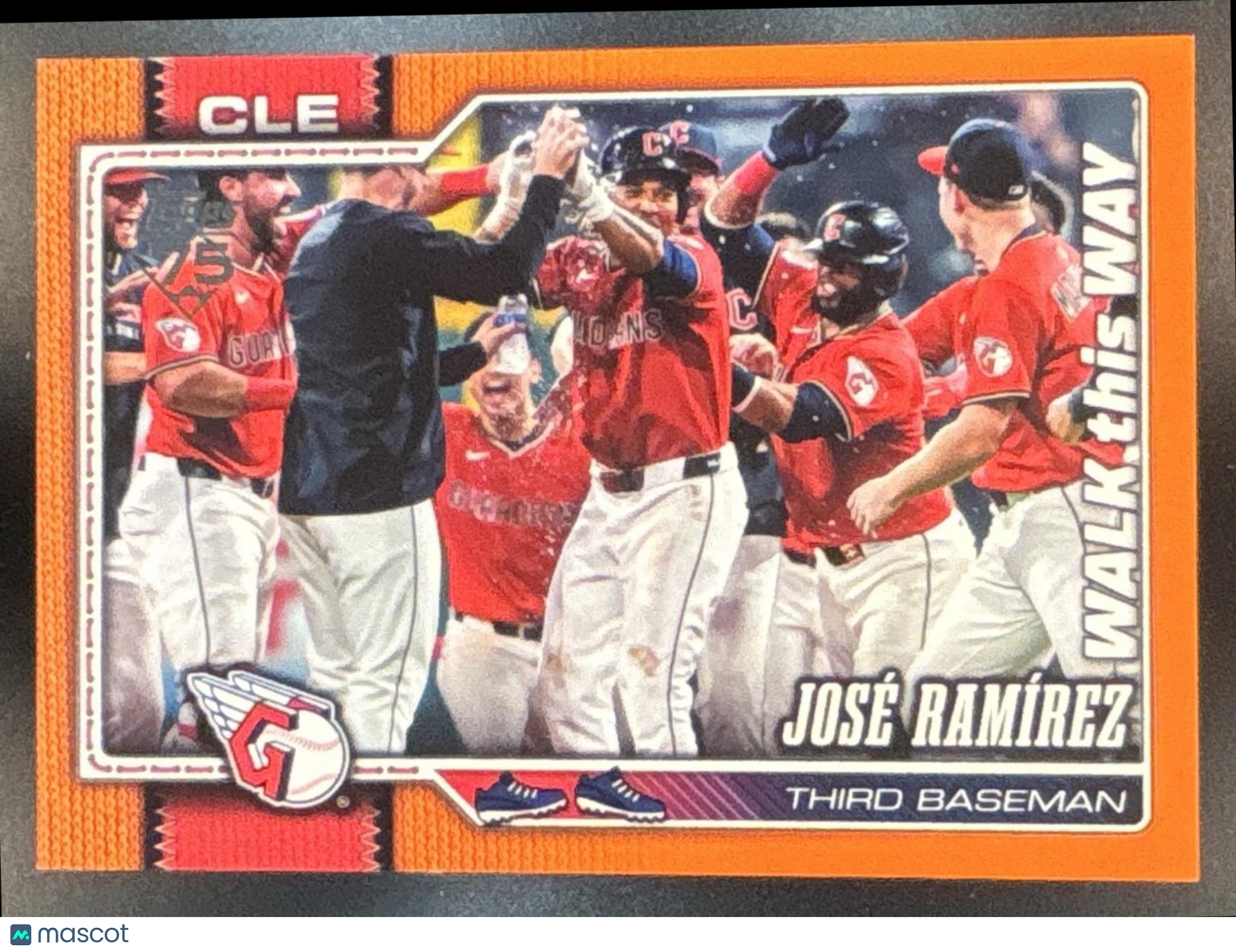 2026 Topps Series 1 Jose Ramirez Walk This Way Orange /25 #284 Guardians