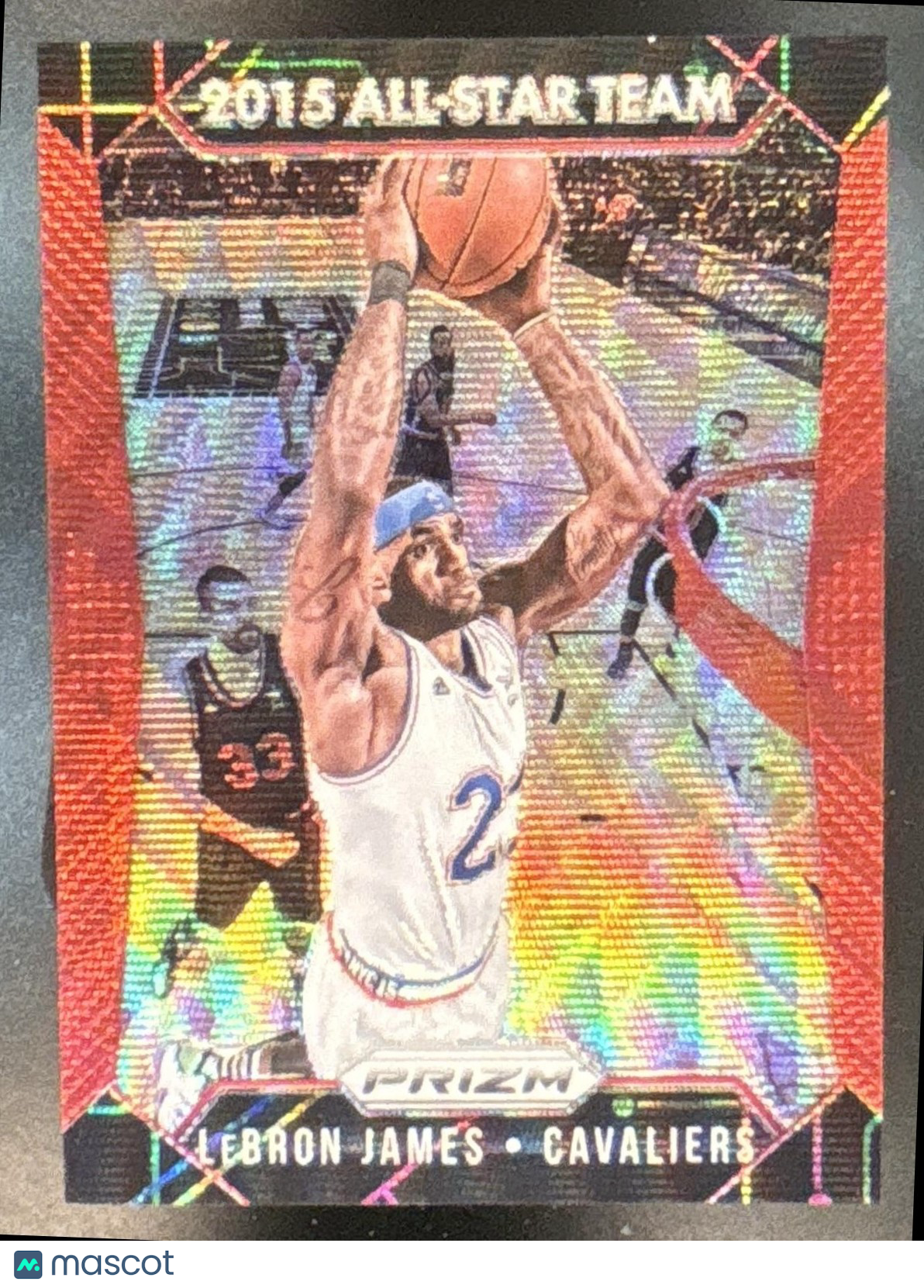 2015-16 Panini Prizm LeBron James Ruby Wave Prizms /350 #352 Cleveland Cavaliers