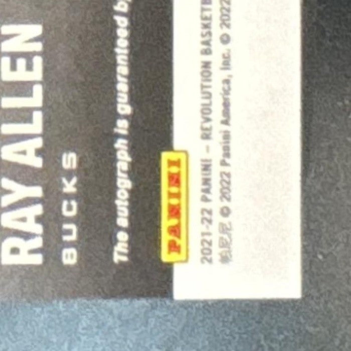 2021-22 Panini Revolution Ray Allen Auto #AG-RAL Milwaukee Bucks