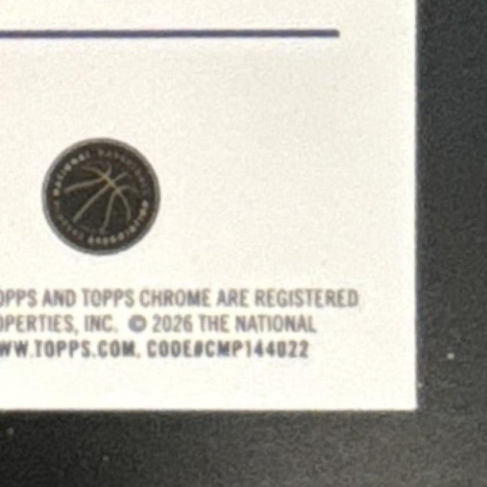 2025-26 Topps Chrome Update Cooper Flagg X-Fractor #151 RC Mavericks