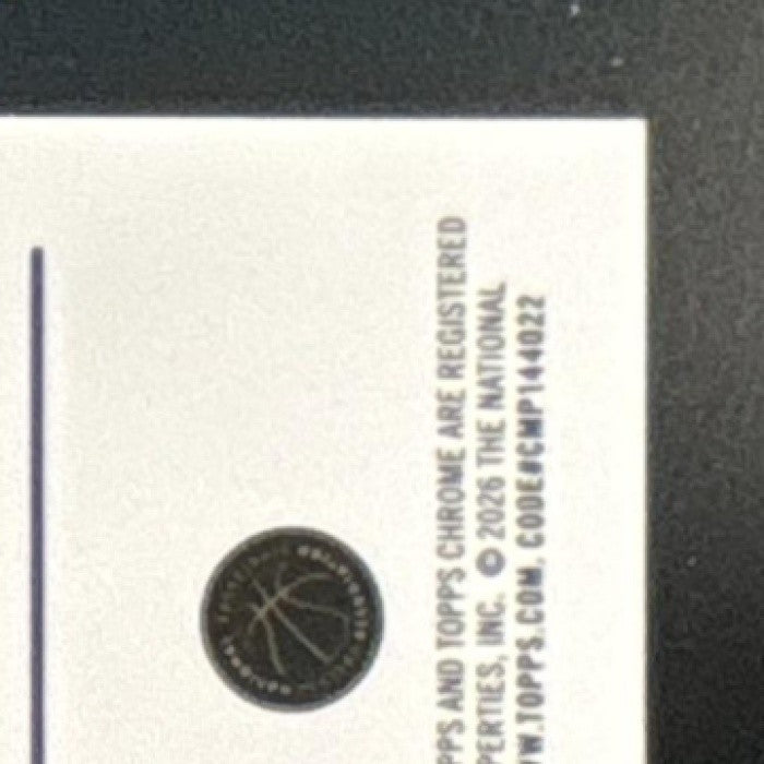 2025-26 Topps Chrome Update Cooper Flagg Refractor #151 RC Dallas Mavericks