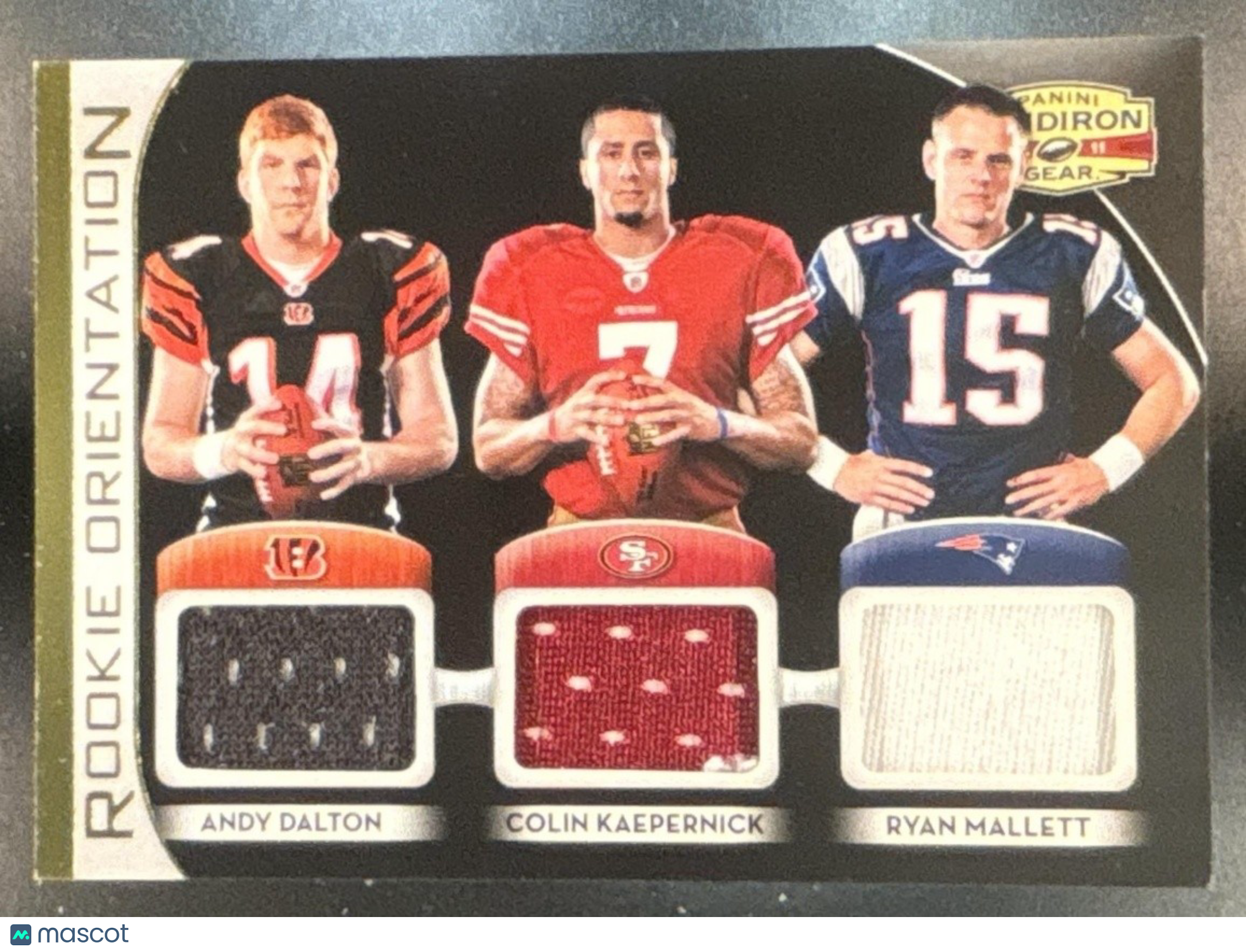 2011 Gridiron Gear Andy Dalton Colin Kaepernick Mallett Material Triple /250