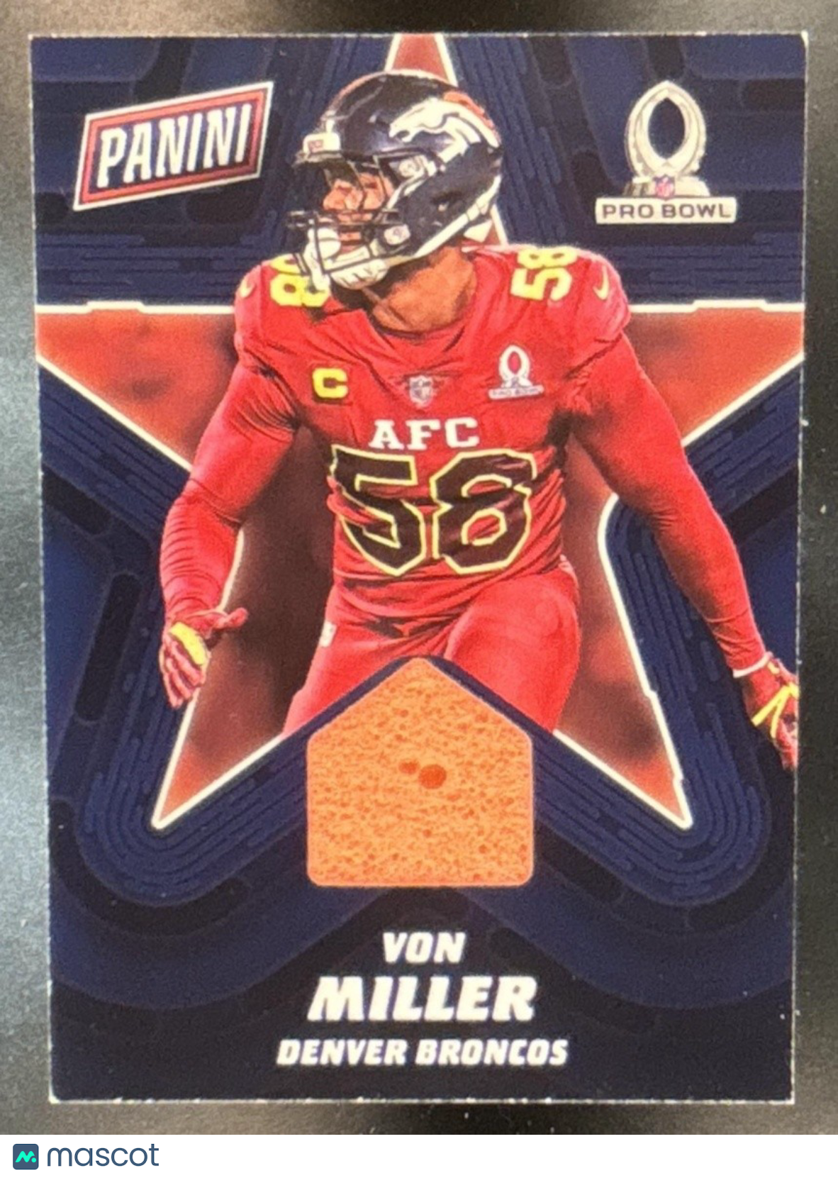 2017 Panini Day Von Miller Pro Bowl Memorabilia #19 Denver Broncos
