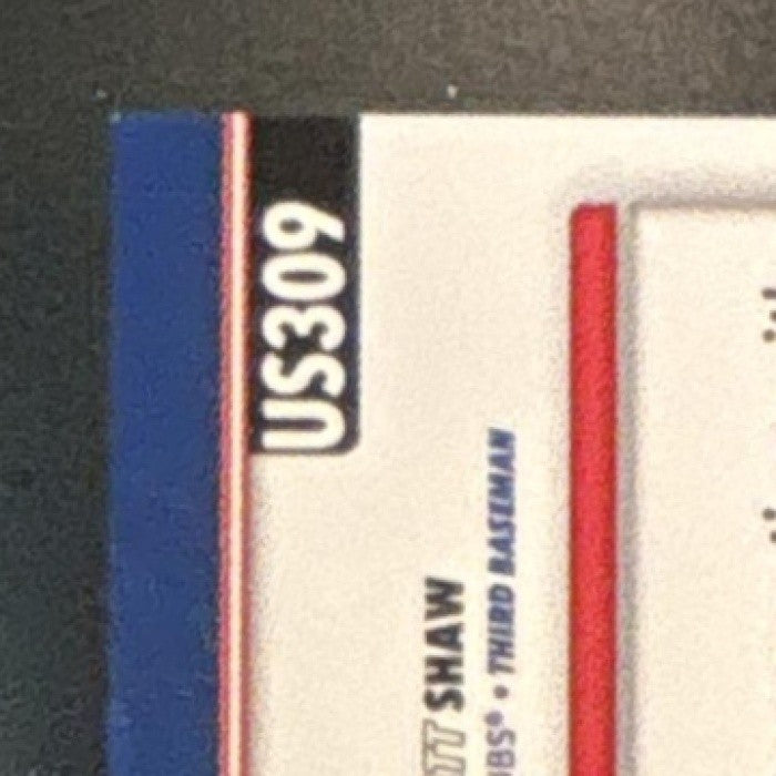 2025 Topps Update Dansby Swanson Matt Shaw Black Rainbow Foil /10 #US309 Cubs