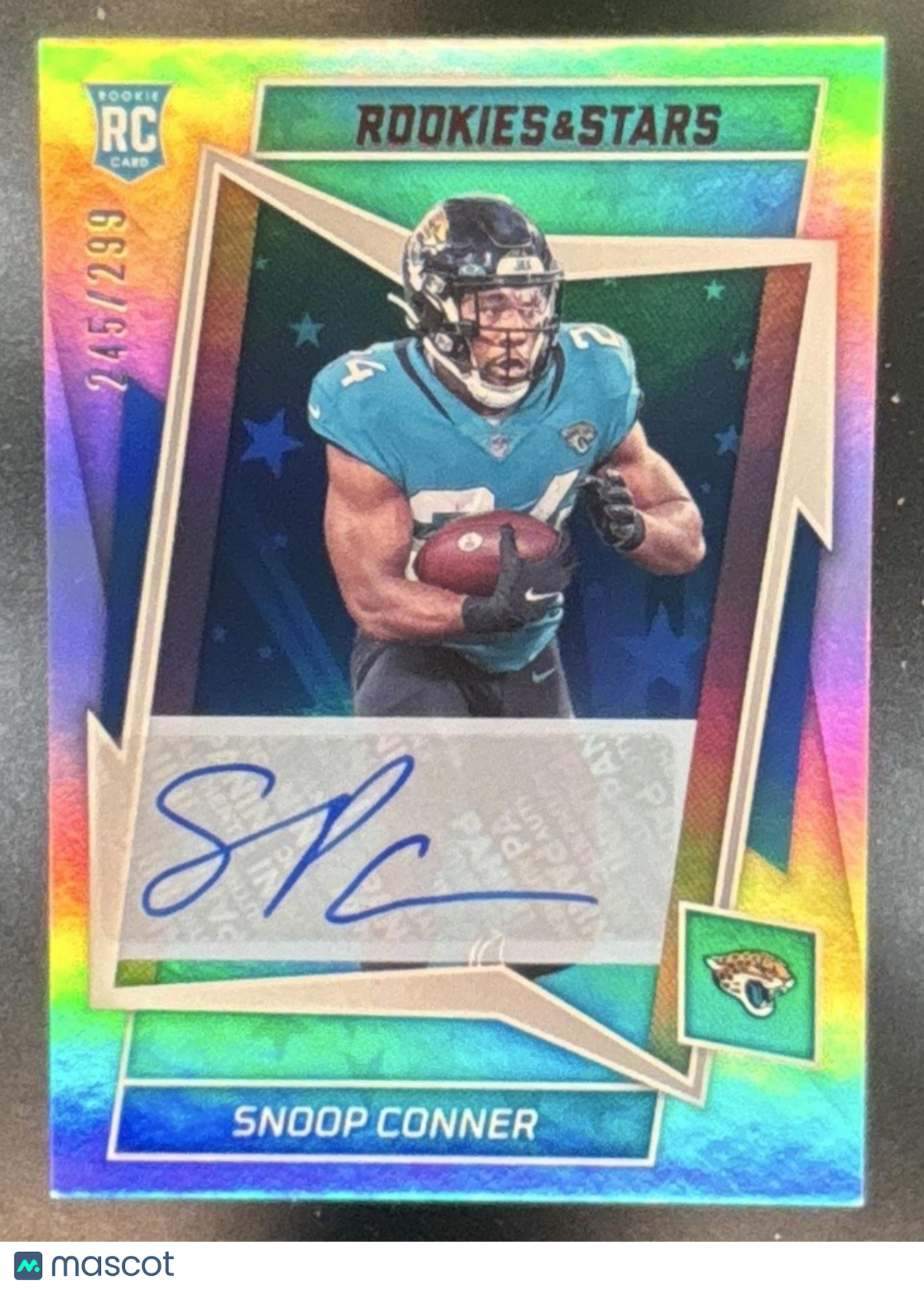 2022 Panini Rookies & Stars Snoop Conner Signatures /299 #148 Auto RC Jaguars