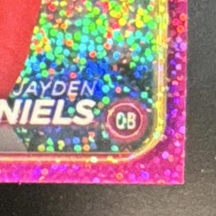 2024 Topps Chrome Jayden Daniels Magenta Speckle /399 #201 RC Commanders
