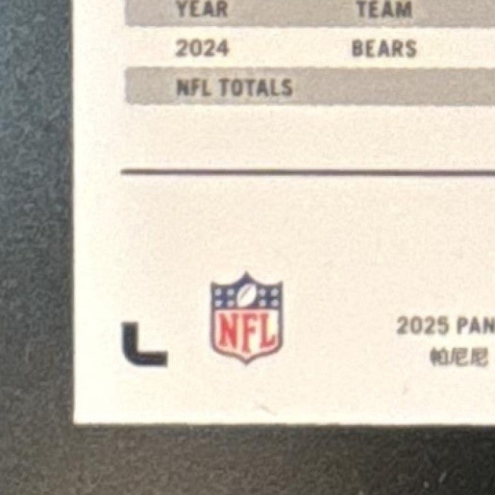 2025 Panini PhotoGenic Rome Odunze Horizontal Green /25 #117 Chicago Bears