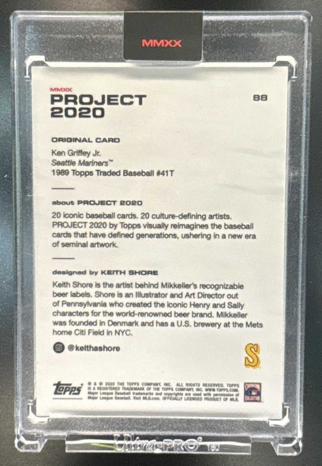 2020 Topps Project Ken Griffey Jr. #88 Seattle Mariners