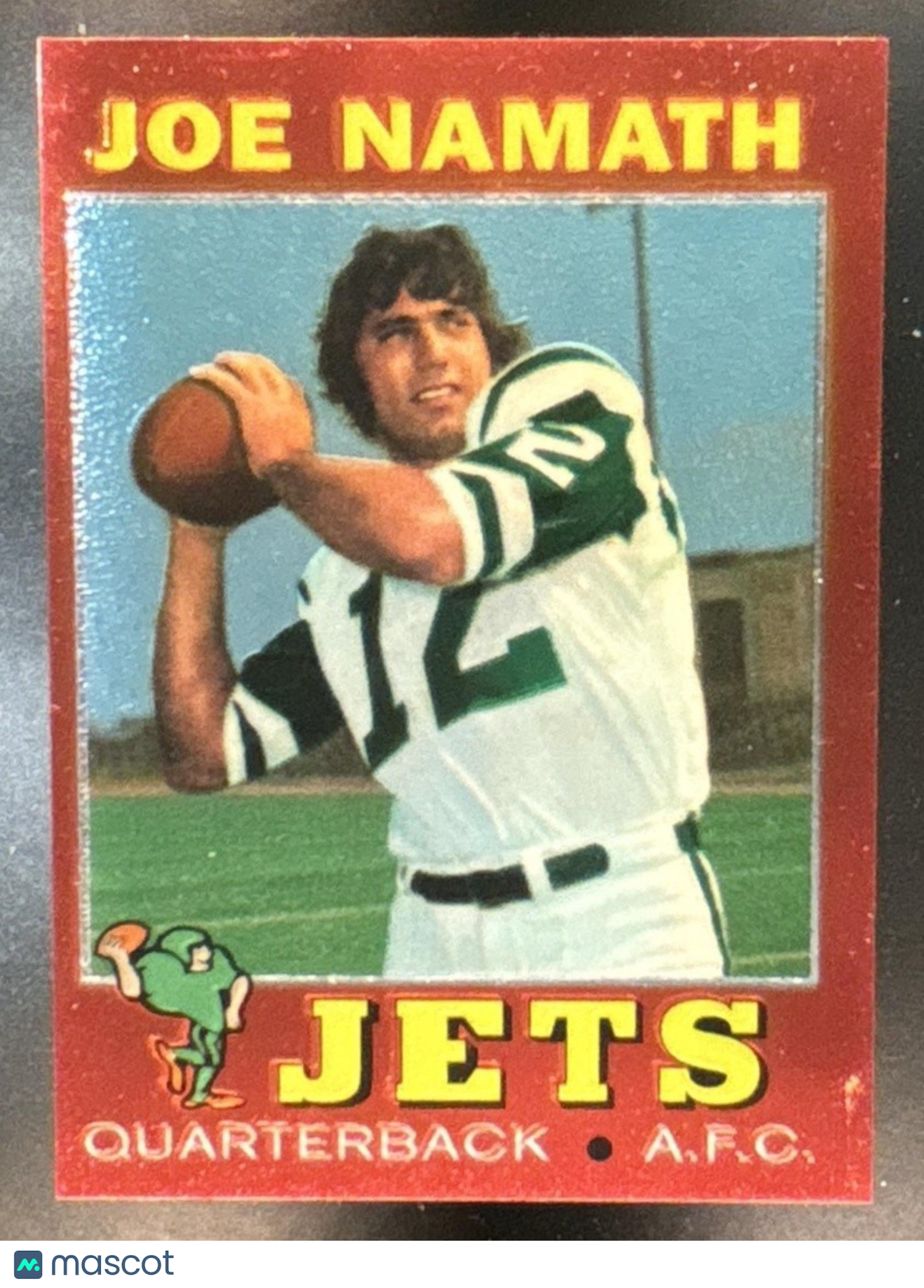 1996 Topps Chrome Joe Namath Reprint #250 New York Jets