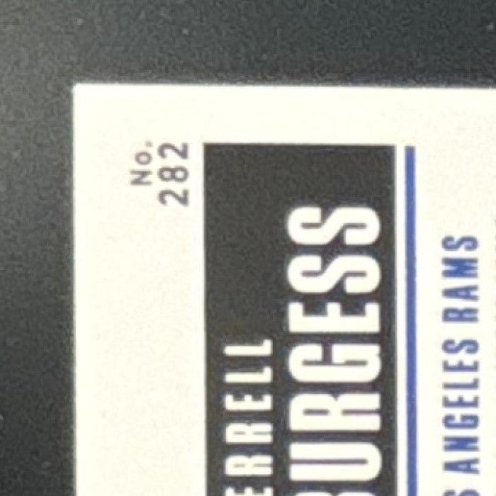 2020 Panini Contenders Terrell Burgess #282 Auto RC Los Angeles Rams