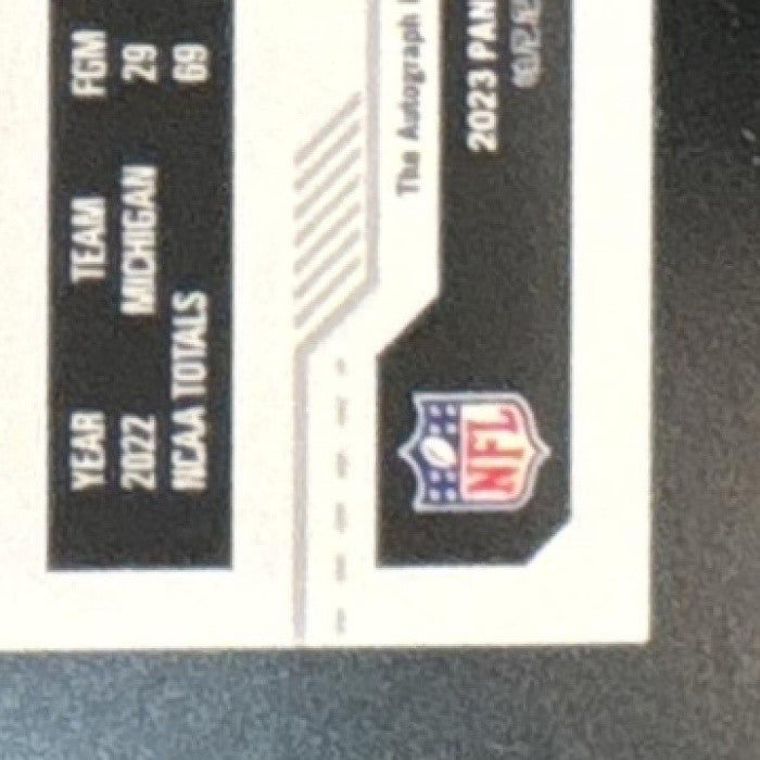 2023 Panini Contenders Jake Moody Midfield Ticket /50 #200 Auto RC 49ers