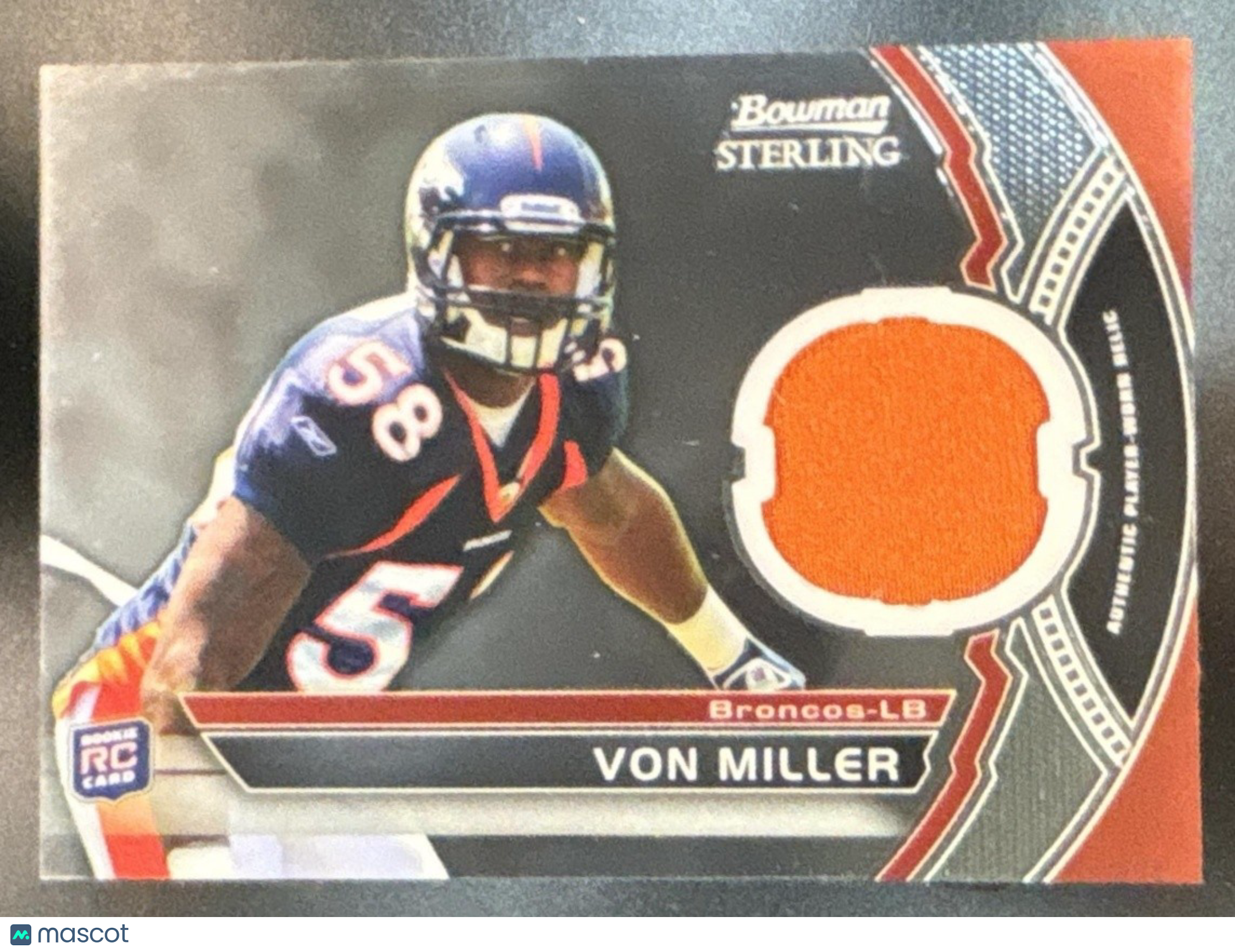2011 Bowman Sterling Von Miller Relic RC Denver Broncos