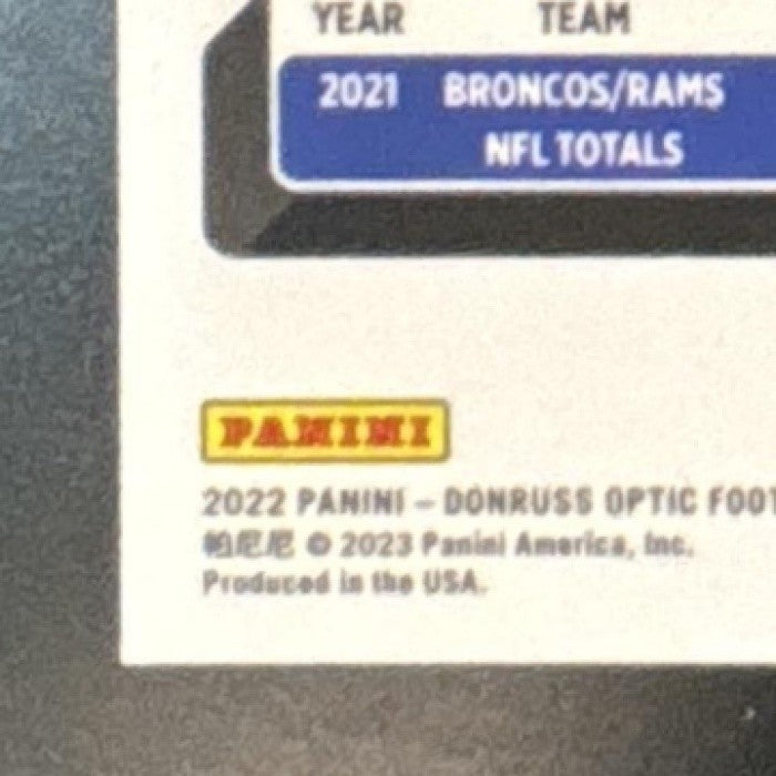 2022 Panini Donruss Optic Von Miller Black Pandora /25 #24 Buffalo Bills