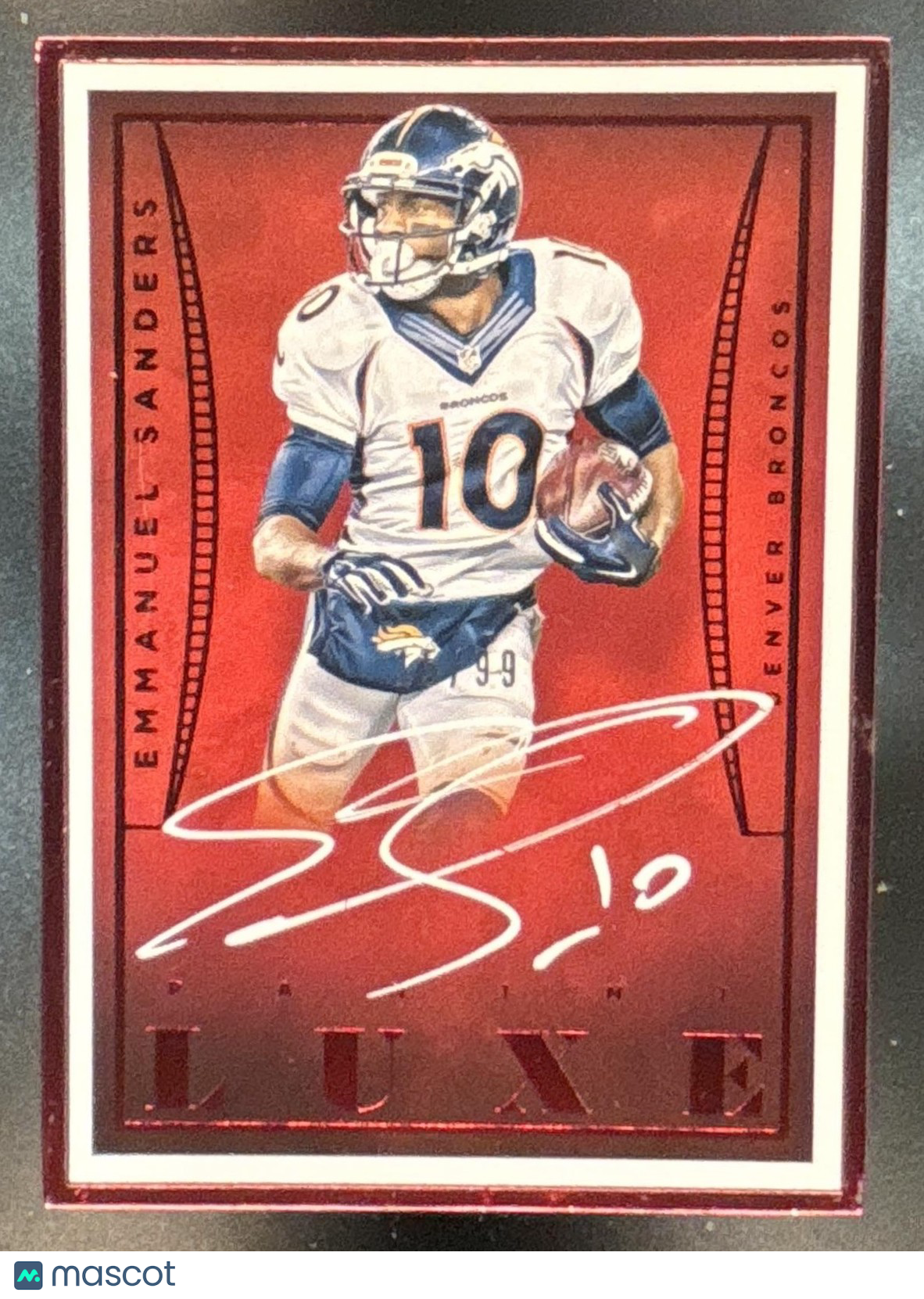 2015 Panini Luxe Emmanuel Sanders Framed Auto /99 #5 Denver Broncos