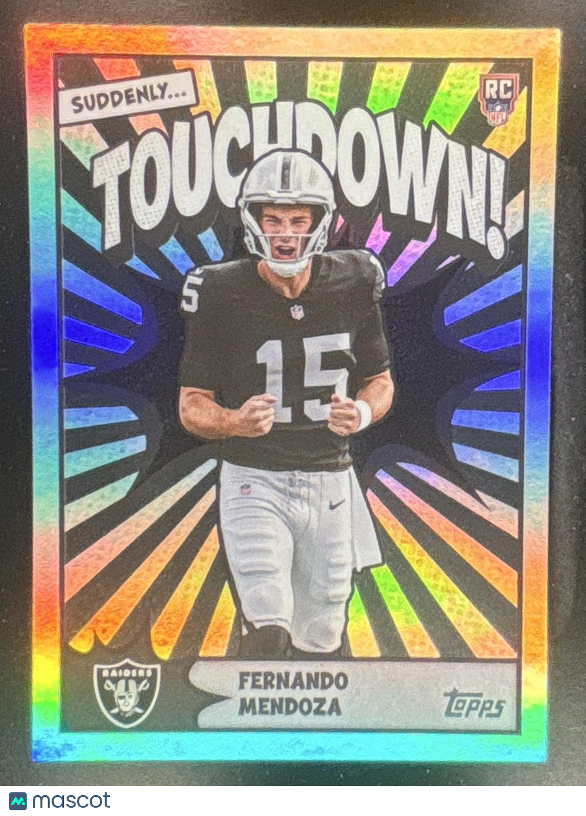 2026 Topps Fernando Mendoza Touchdown #TD-34 SP RC Las Vegas Raiders