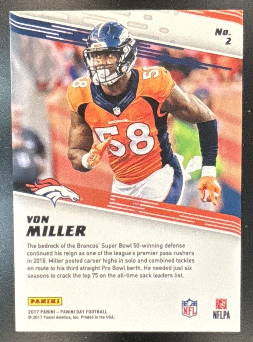 2017 Panini Day Von Miller (Scope / Circles) Pyramids /5 #2 Denver Broncos