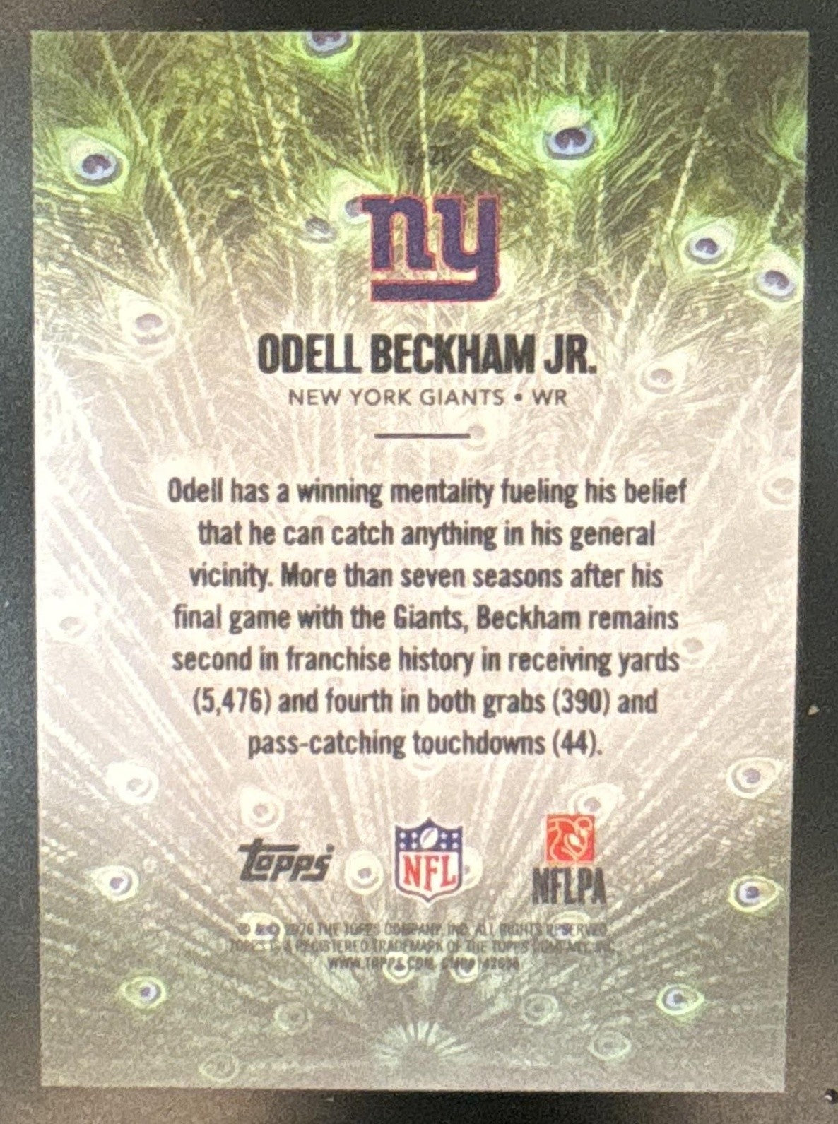 2026 Topps Odell Beckham Jr. Struttin' #S-26 SP New York Giants