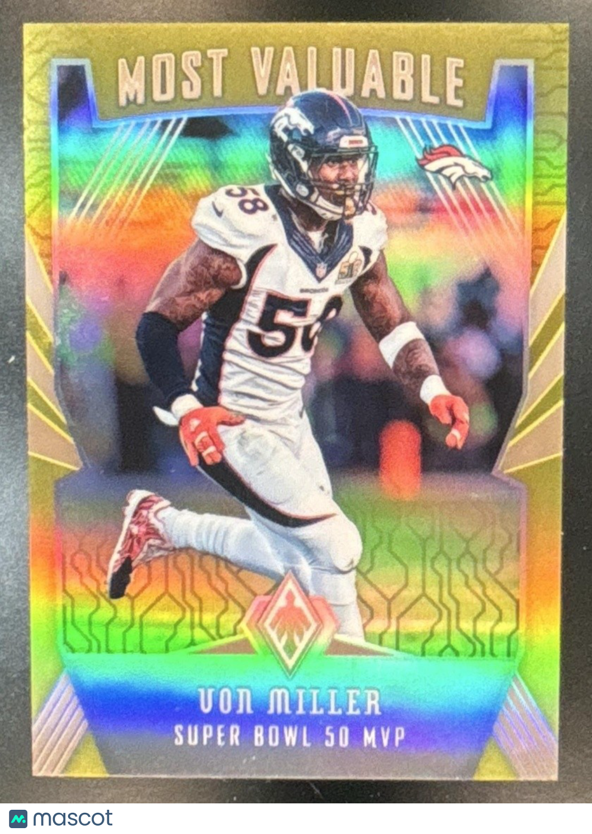 2018 Panini Phoenix Von Miller Most Valuable Yellow /25 #3 Denver Broncos