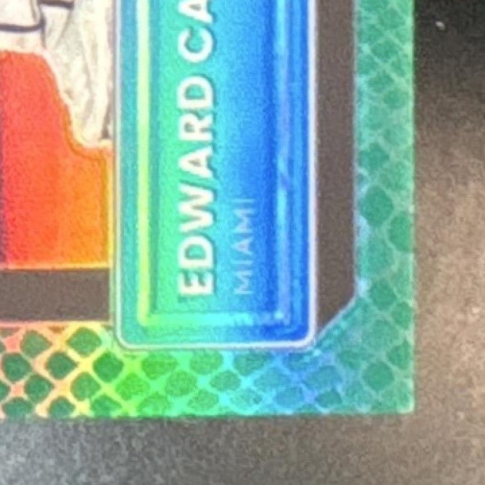 2022 Panini Donruss Optic Edward Cabrera Green Dragon /99 #52 RC Miami Marlins
