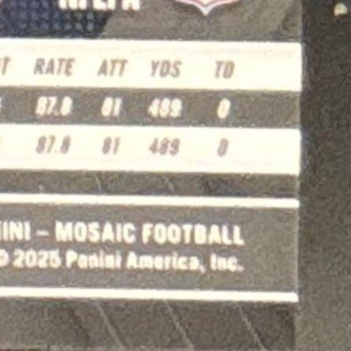 2025 Mosaic Caleb Williams International Games Blue Sparkle /96 #253 Bears