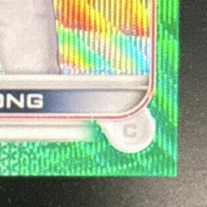 2022 Topps Chrome Sonic Connor Wong Green Pulse /99 #39 RC Boston Red Sox