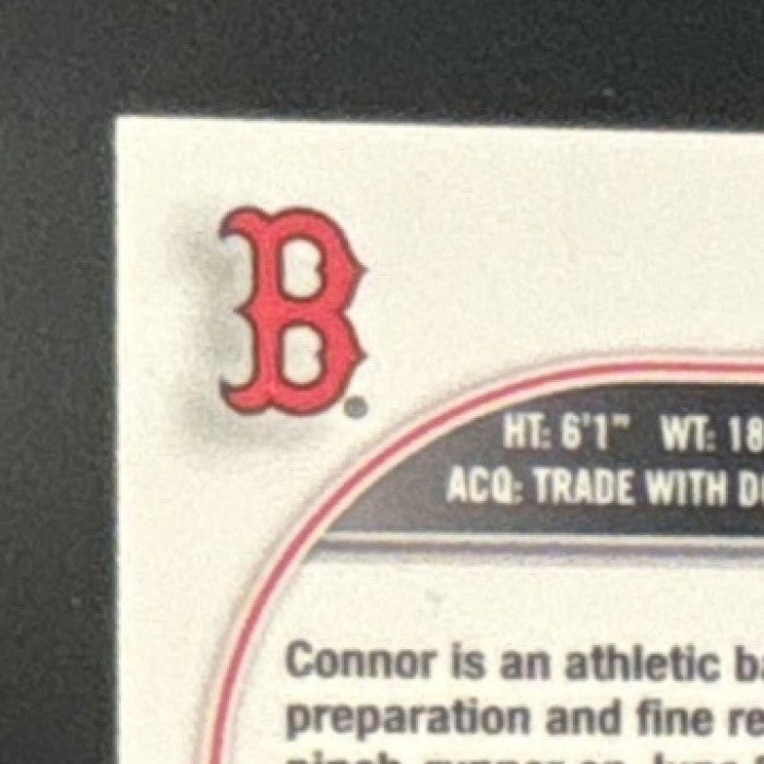 2022 Topps Chrome Sonic Connor Wong Green Pulse /99 #39 RC Boston Red Sox