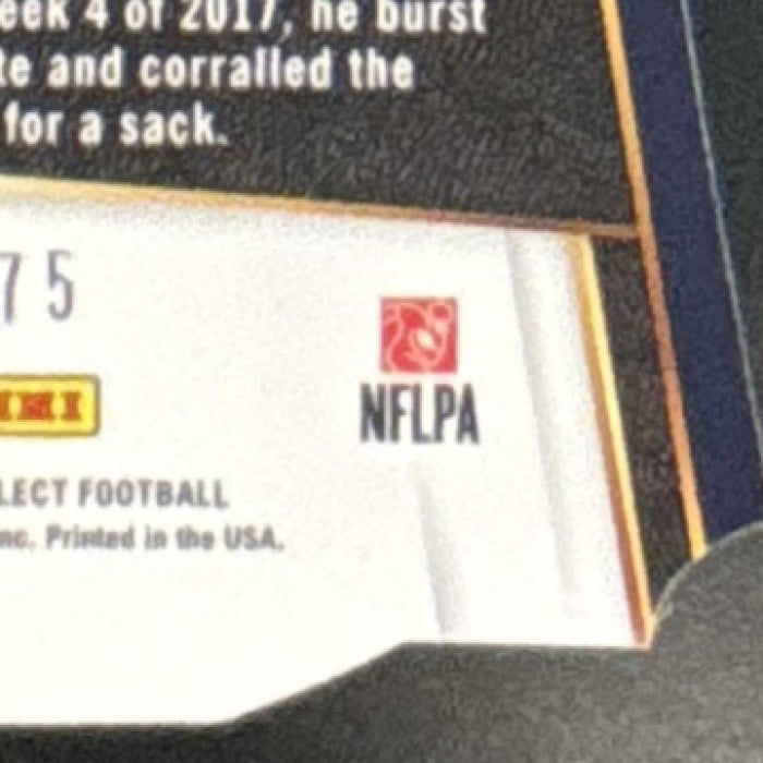 2017 Panini Select Von Miller Purple Prizm Die Cut /75 #162 Denver Broncos