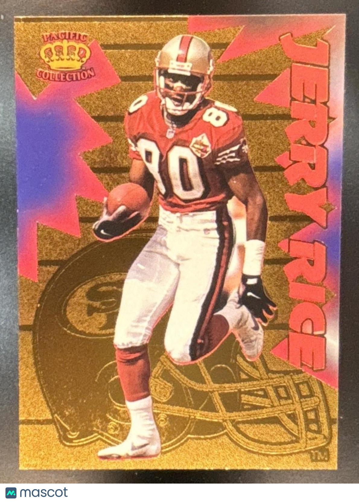 1996 Pacific Litho-Cel Jerry Rice Feature Performers #FP-19 San Francisco 49ers