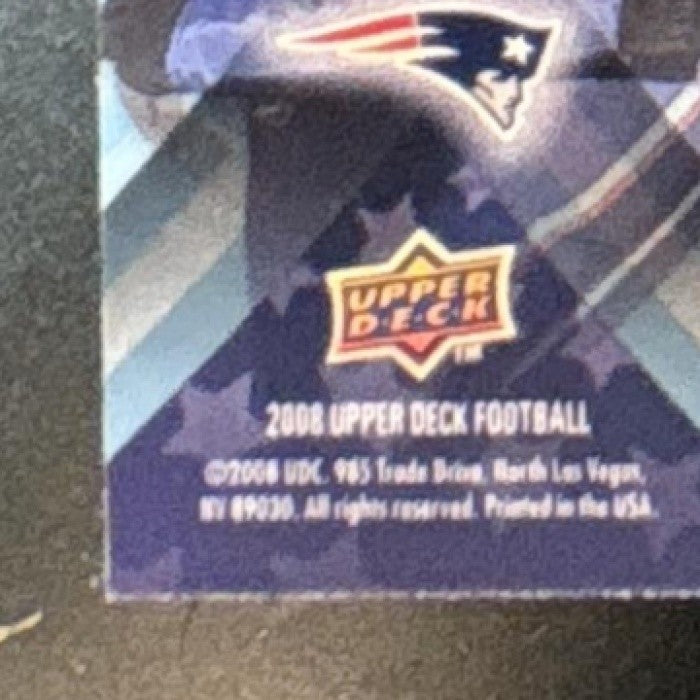 2008 Upper Deck Tom Brady StarQuest Rainbow Blue #SQ29 New England Patriots