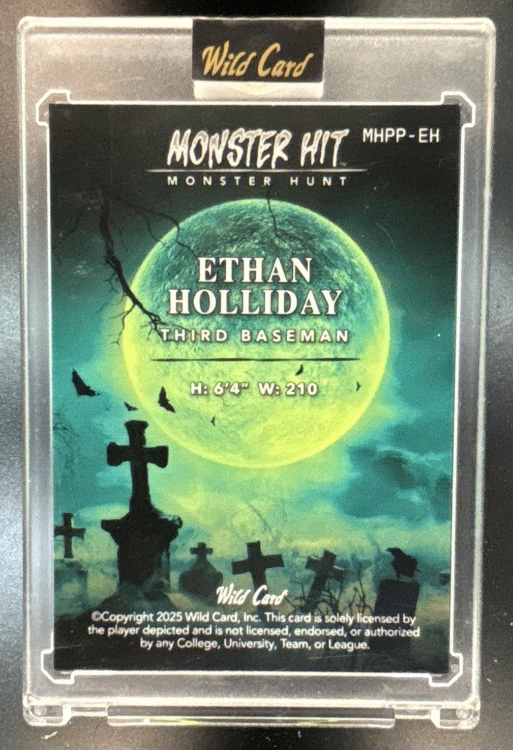 2025 Wild Card Monster Hit Jack-O-Latern Halloween Ethan Holiday Rookie Card 1/1