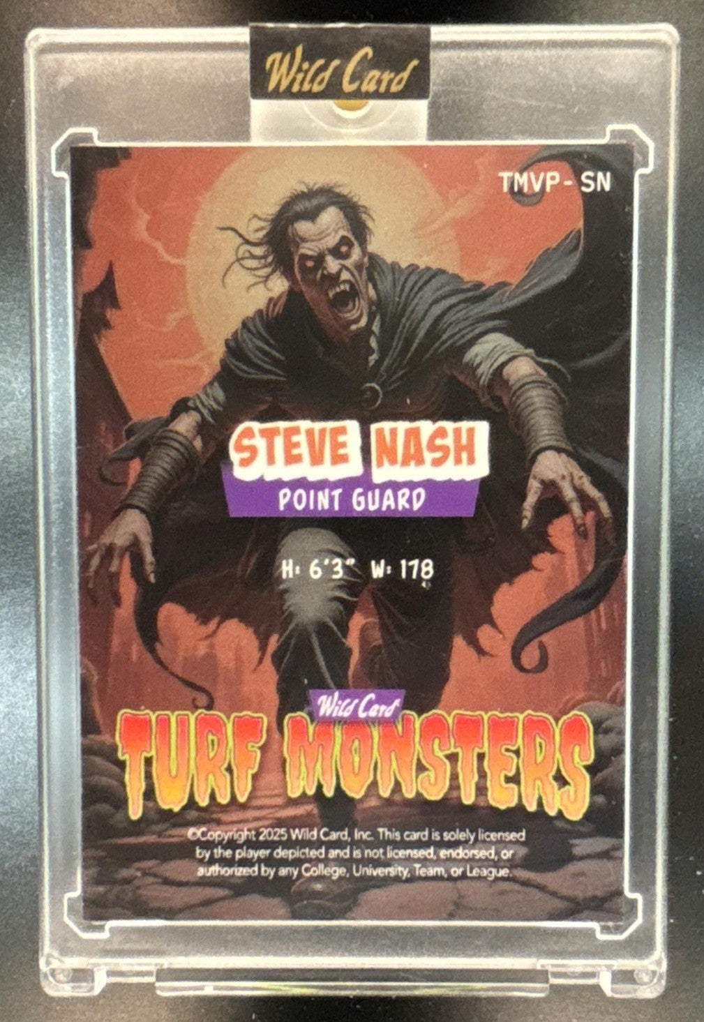 2025 Wild Card Turf Monsters Halloween Steve Nash Orange Laser 1/1