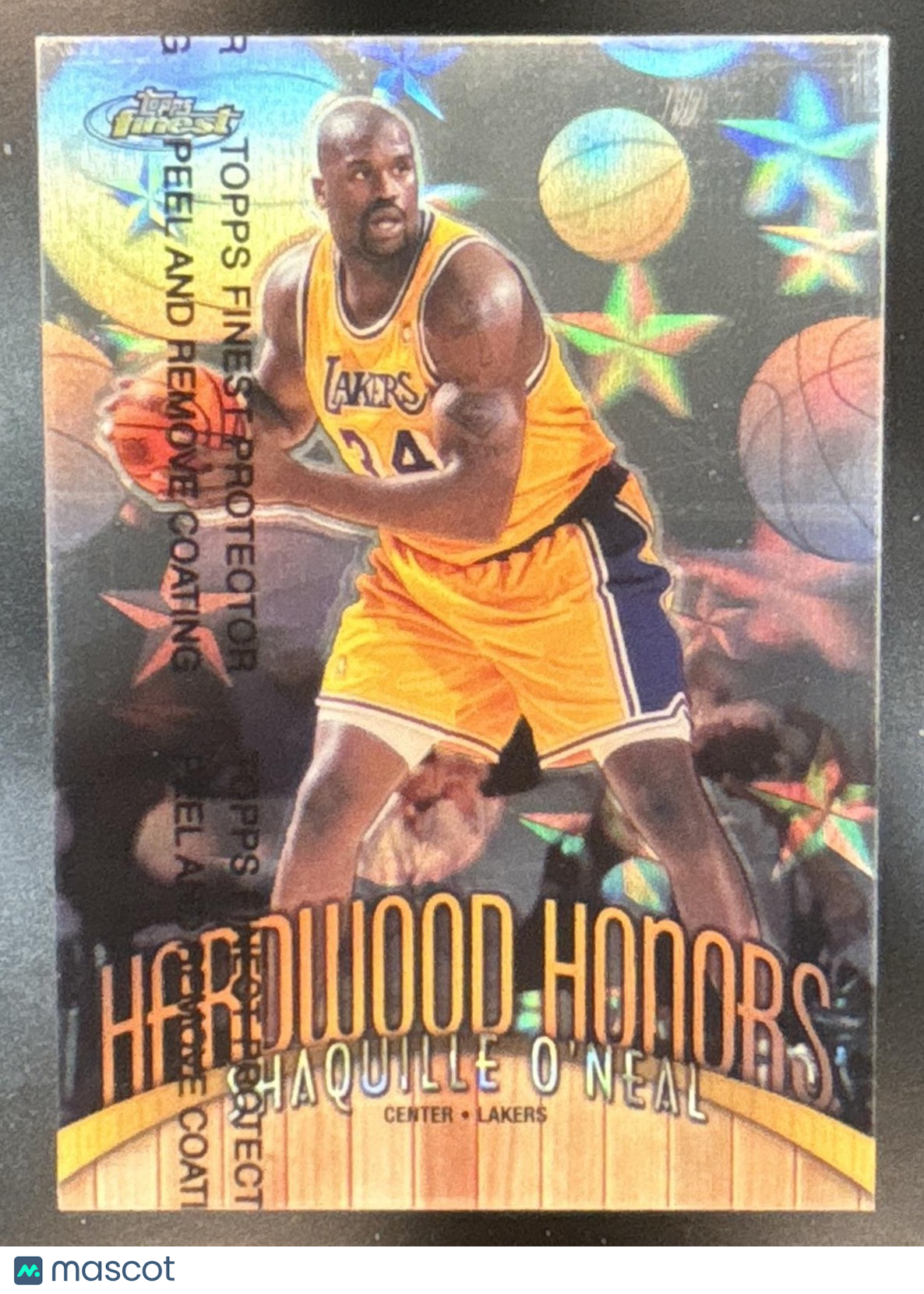 1998-99 Topps Finest Shaquille O'Neal Hardwood Honors #H2 Los Angeles Lakers