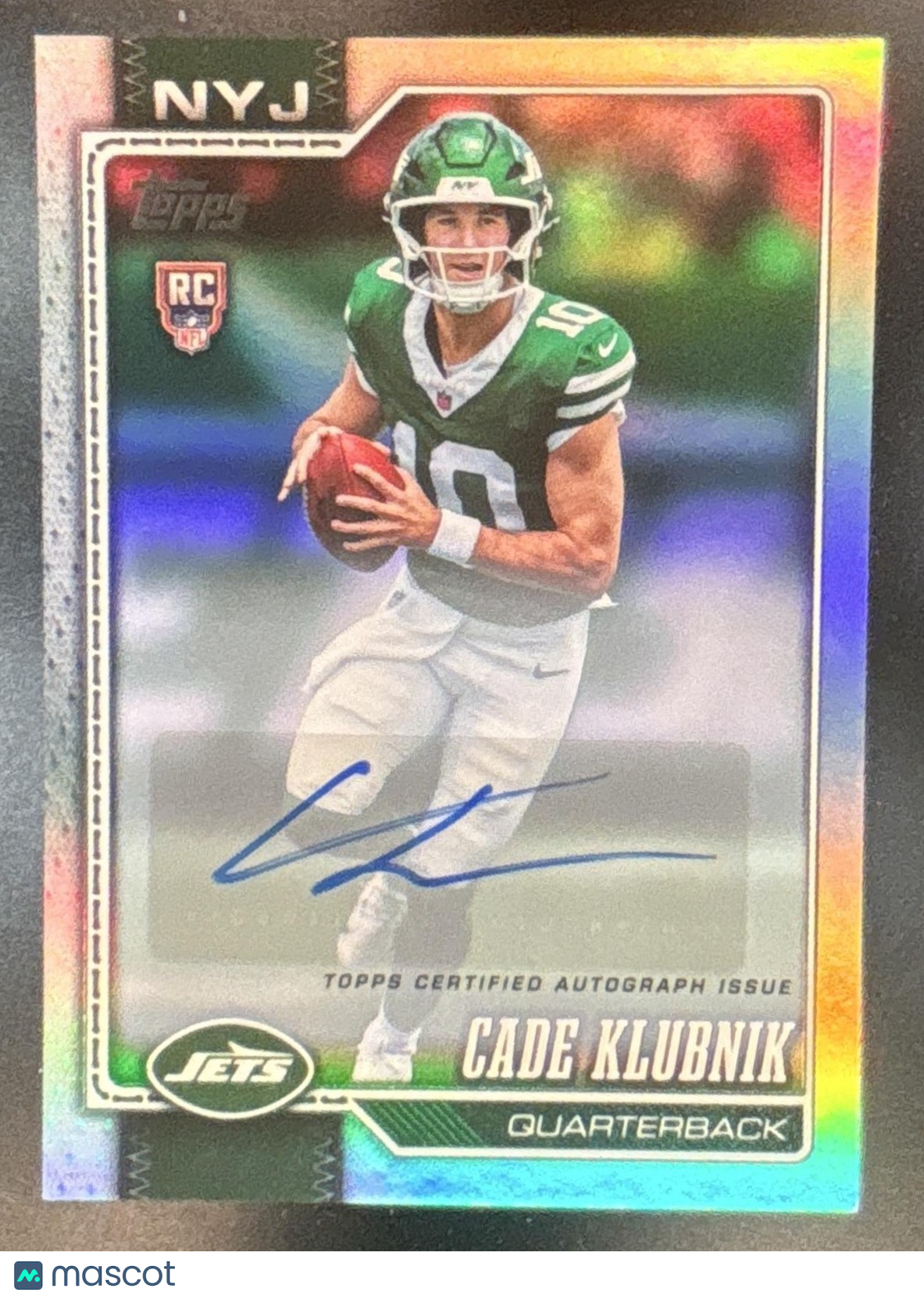 2026 Topps Cade Klubnik Real One Auto #306 RC SSP New York Jets