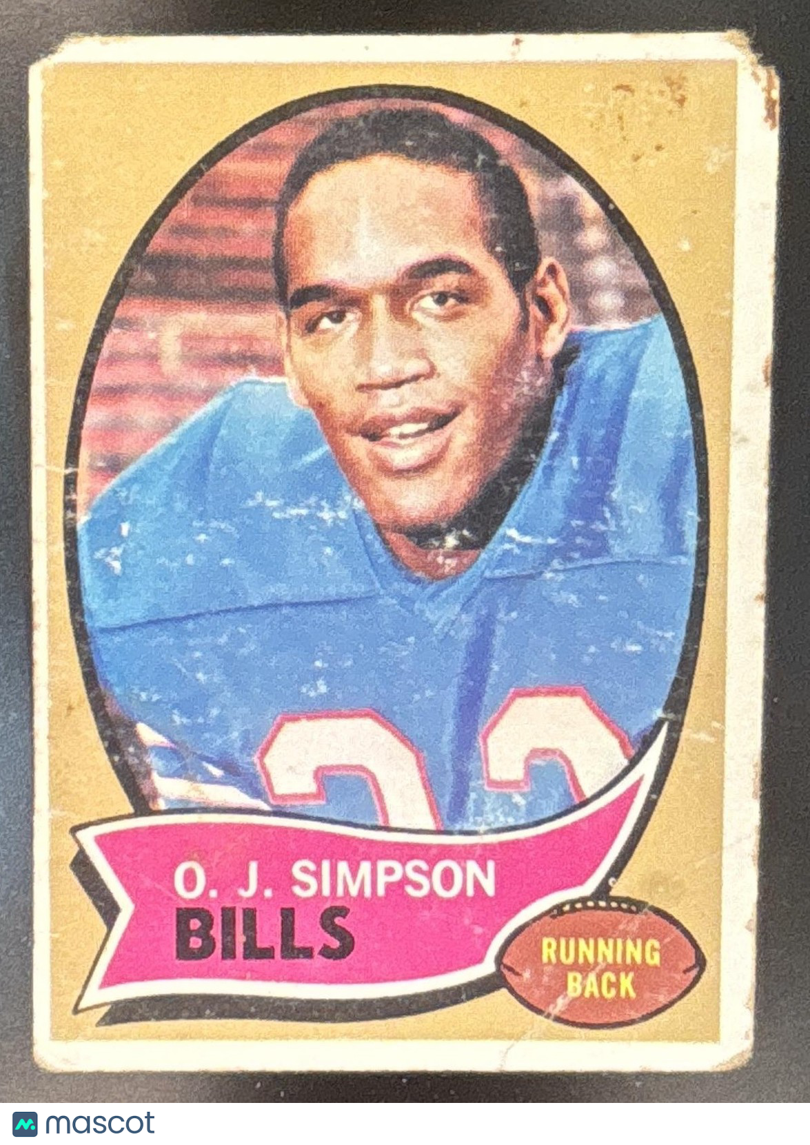1970 Topps O.J. Simpson #90 RC Buffalo Bills