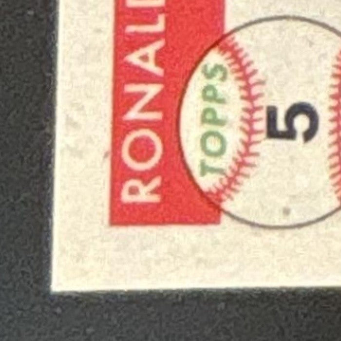 2025 Topps Chrome Platinum Anniversary Ronald Acuna Jr. Gold Prism #5 Braves
