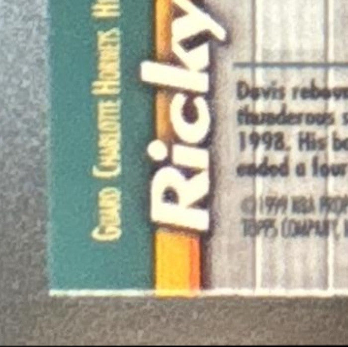 1998-99 Topps Finest Ricky Davis #244 RC Charlotte Hornets