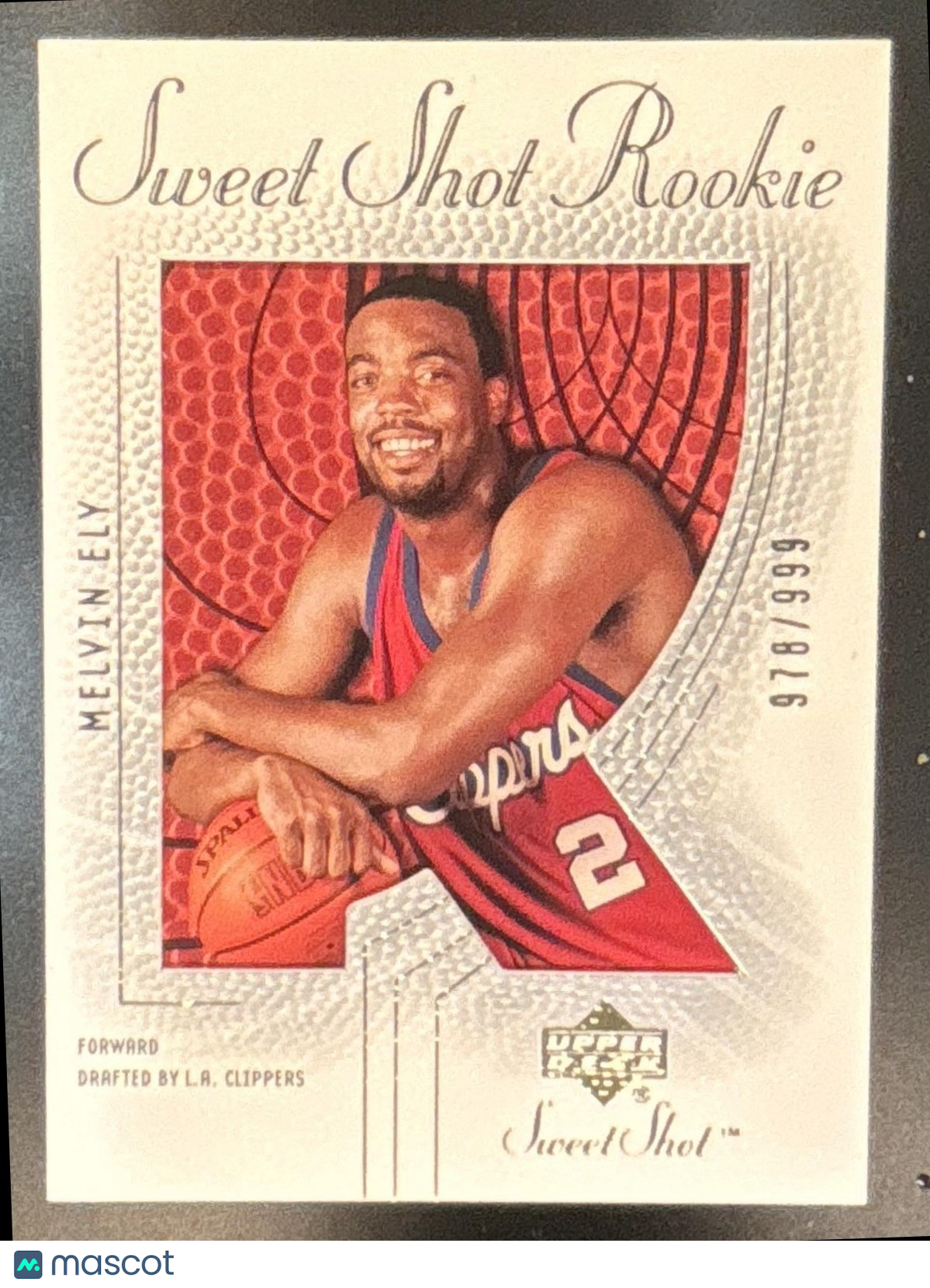 2002-03 Upper Deck Sweet Shot Melvin Ely /999 #121 RC Los Angeles Clippers