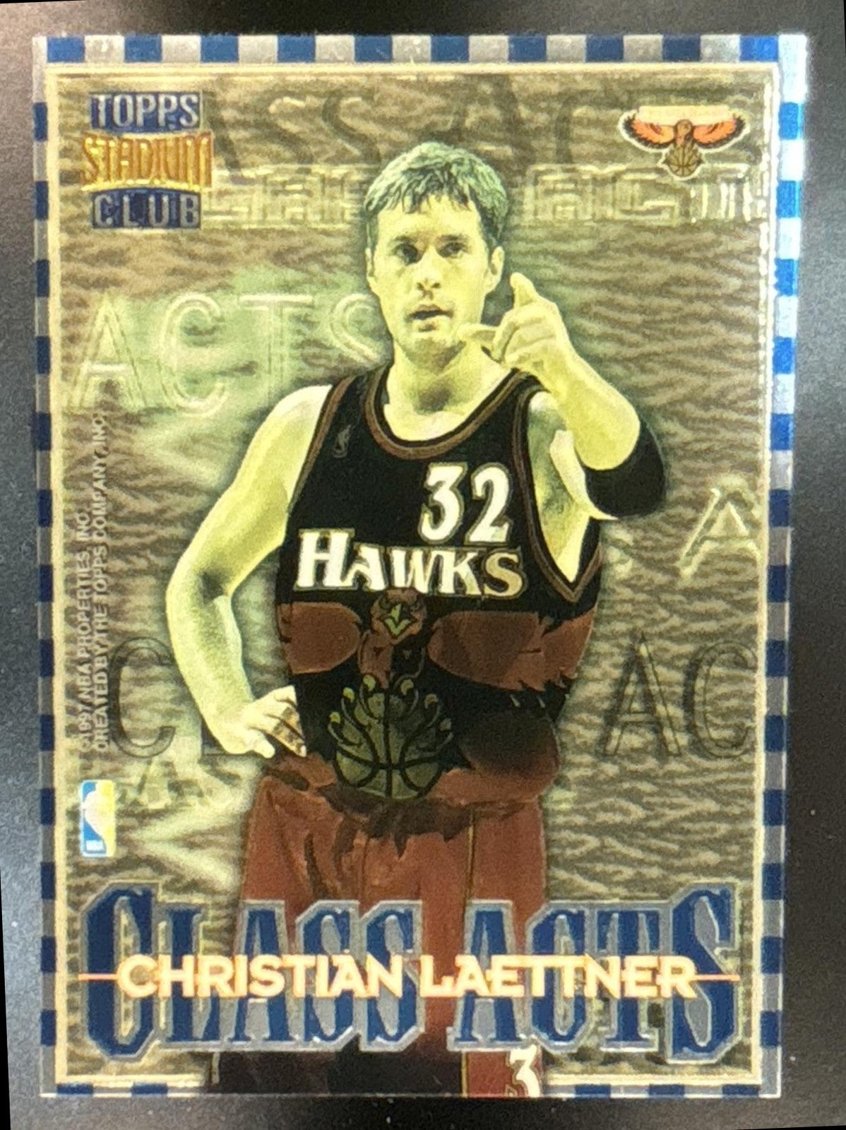 1996-97 Topps Stadium Club Christian Laettner Grant Hill Class Acts #CA5 Rockets