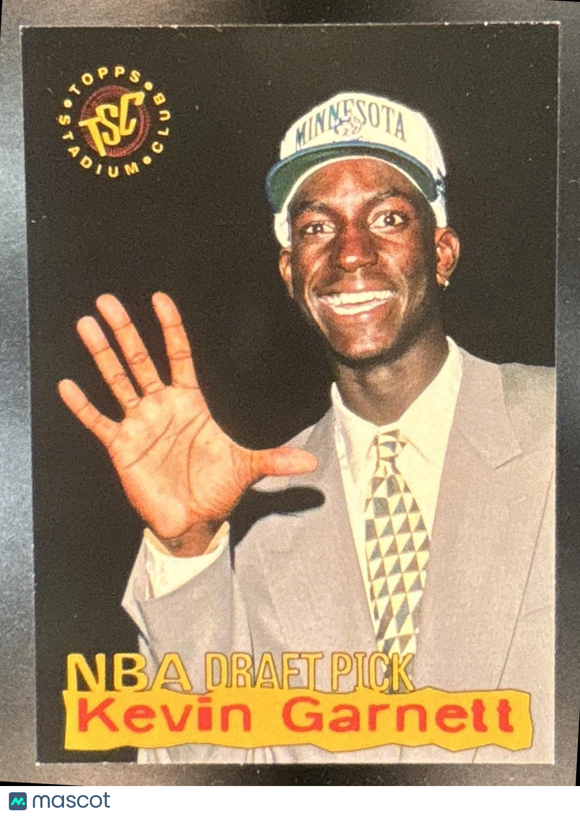 1995-96 Topps Stadium Club Kevin Garnett Draft Picks #5 RC Timberwolves
