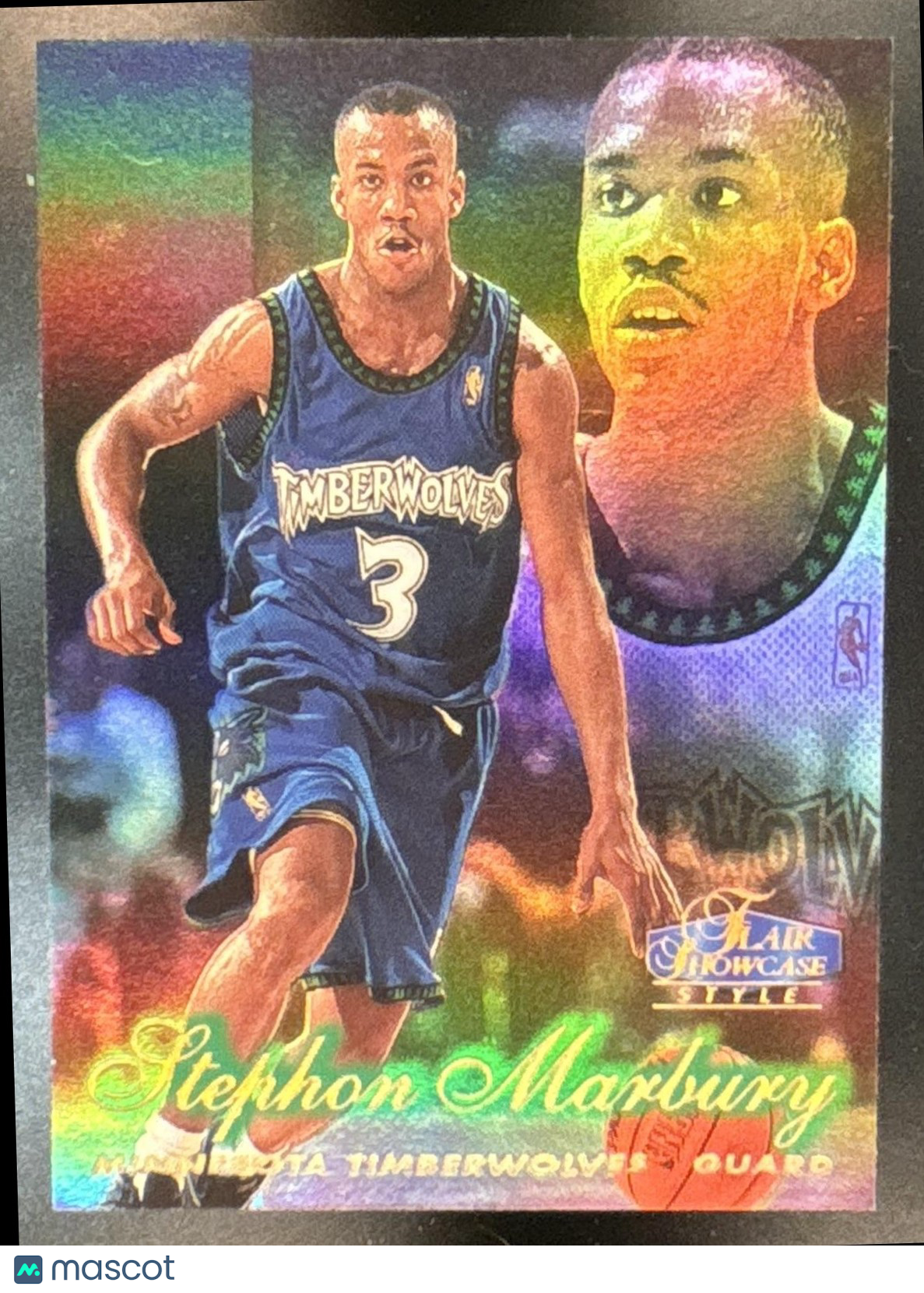 1997-98 Fleer Flair Showcase Stephon Marbury Row 2 #15 Minnesota Timberwolves
