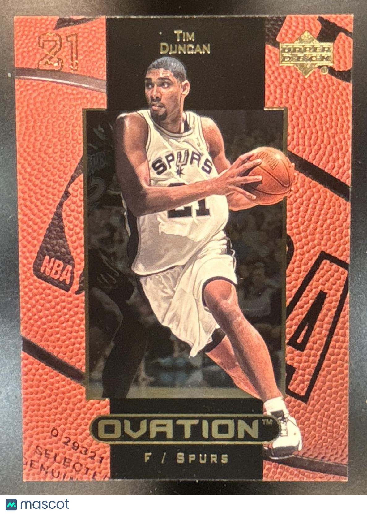 1999-00 Upper Deck Ovation Tim Duncan #48 San Antonio Spurs