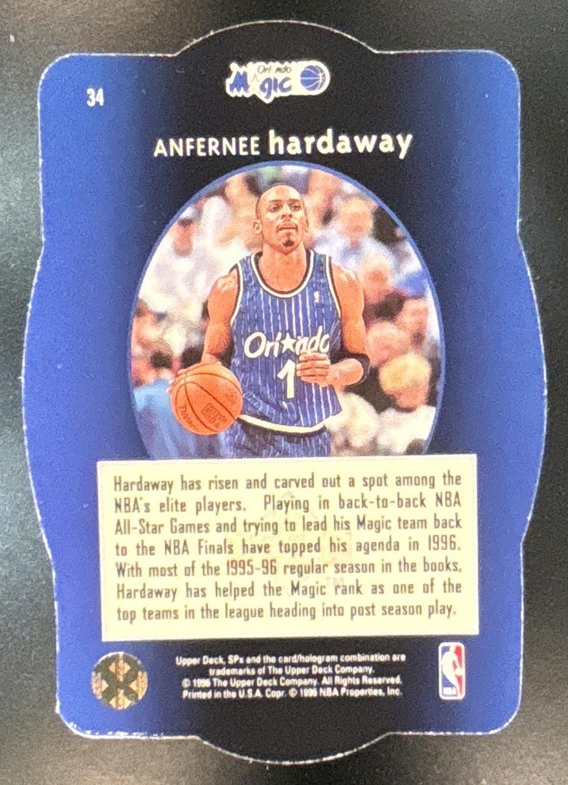 1996-97 SPx Anfernee Hardaway #34 Magic