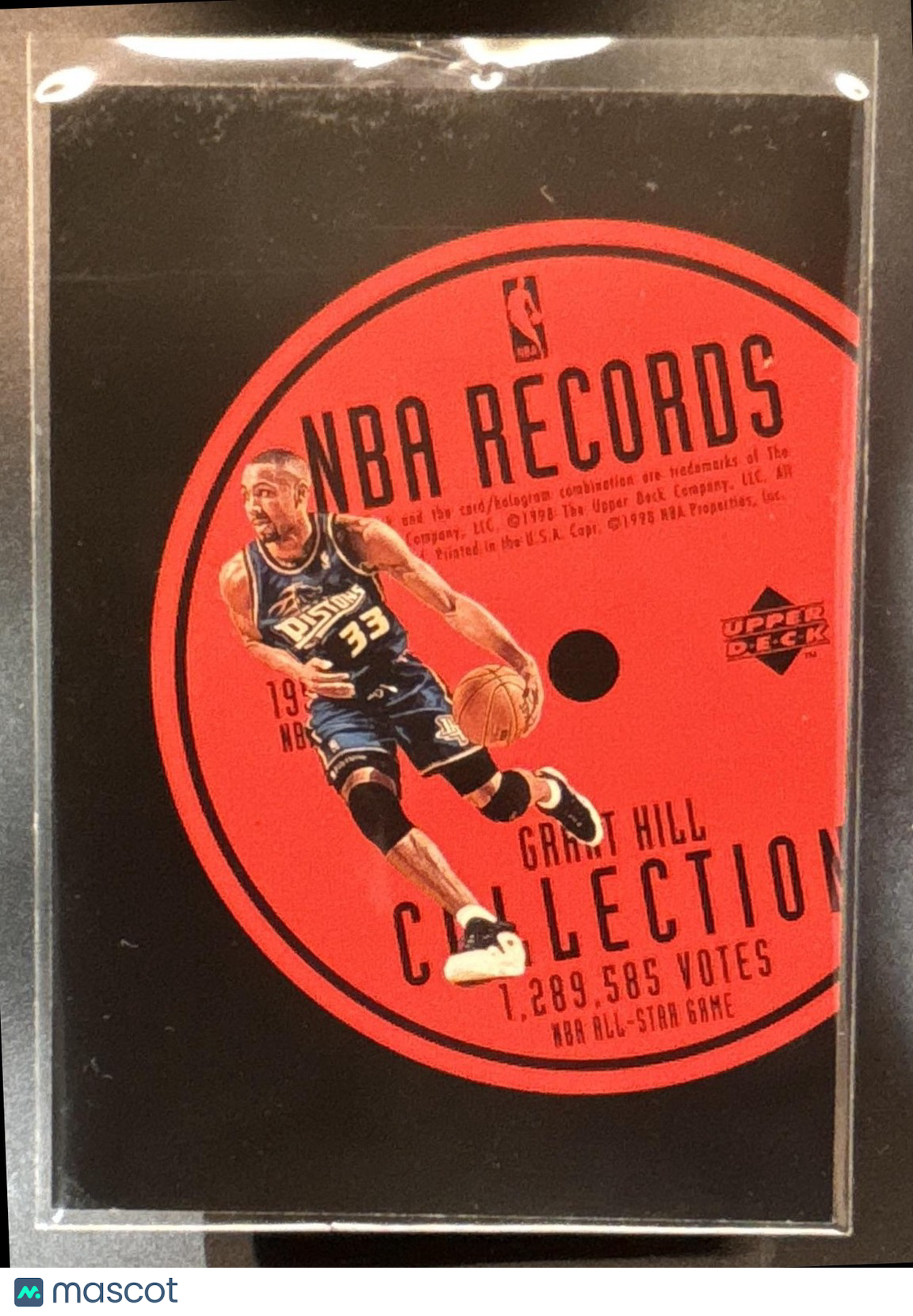 1997-98 Upper Deck Grant Hill NBA Records Collection #RC8 Detroit Pistons