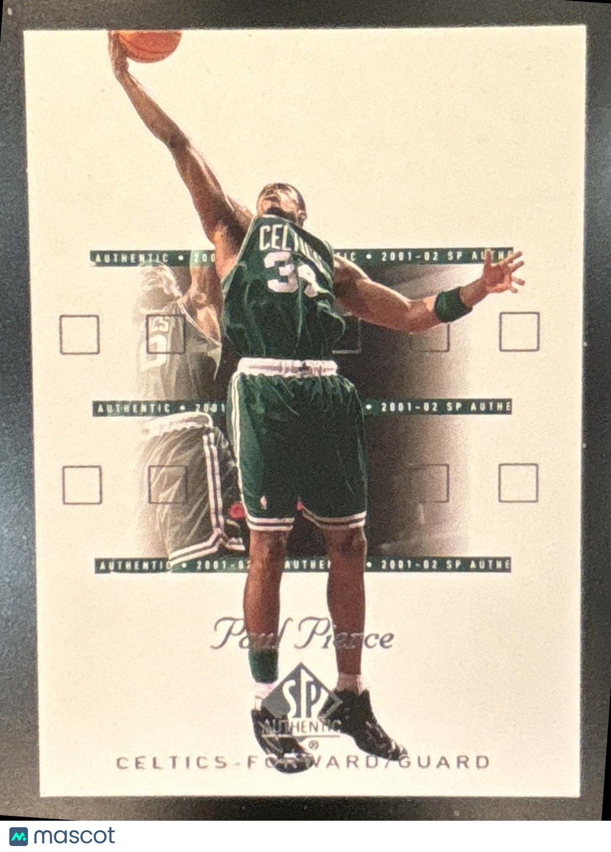 2001-02 SP Authentic Paul Pierce #4 Boston Celtics