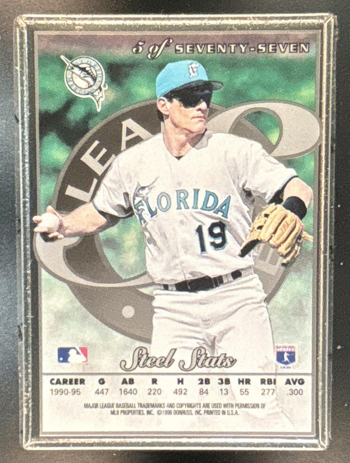 1996 Leaf Preferred Jeff Conine Steel #5