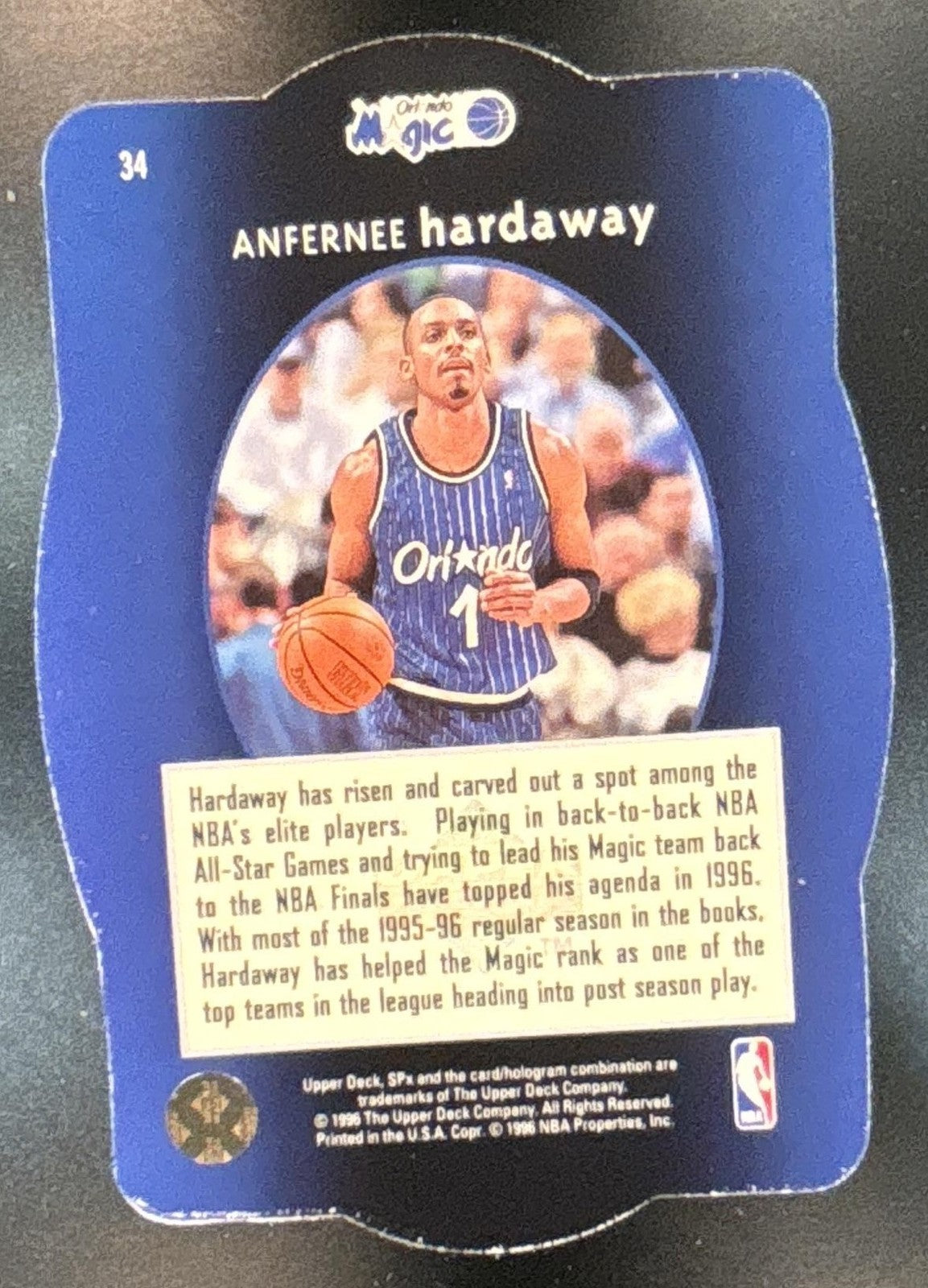 1996-97 SPx Anfernee Hardaway #34 Orlando Magic