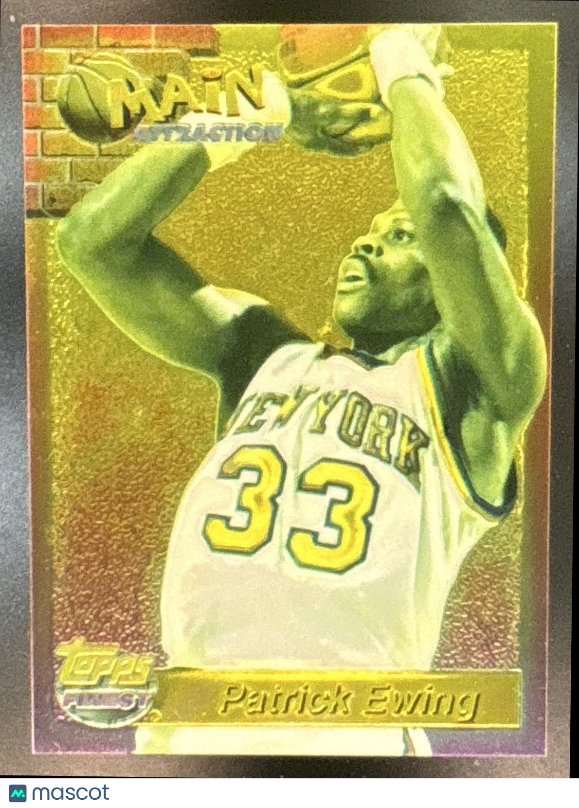 1993-94 Topps Finest Patrick Ewing Main Attraction #18 New York Knicks
