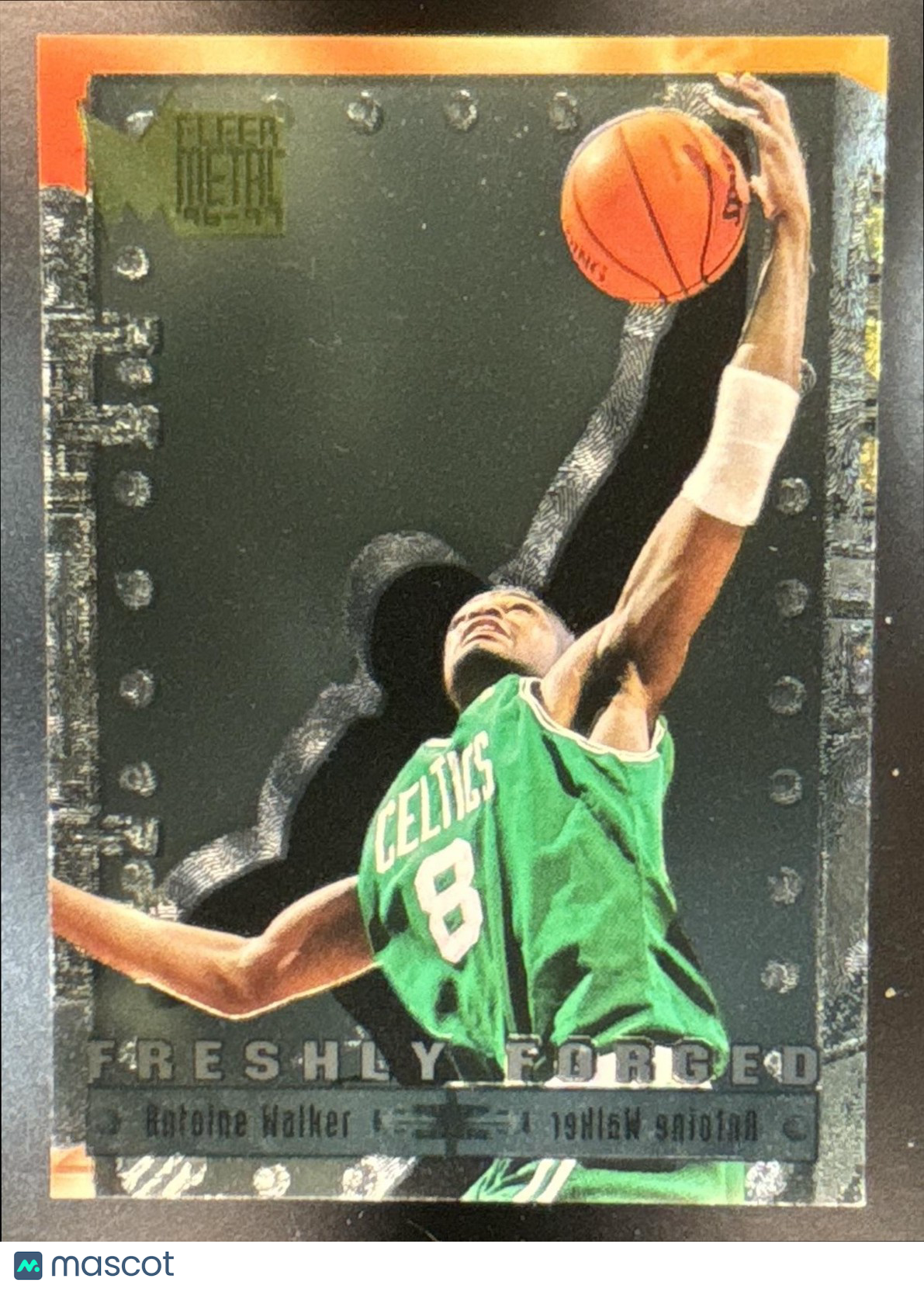 1996 Skybox Metal Antoine Walker Freshly Forged #15 RC Boston Celtics
