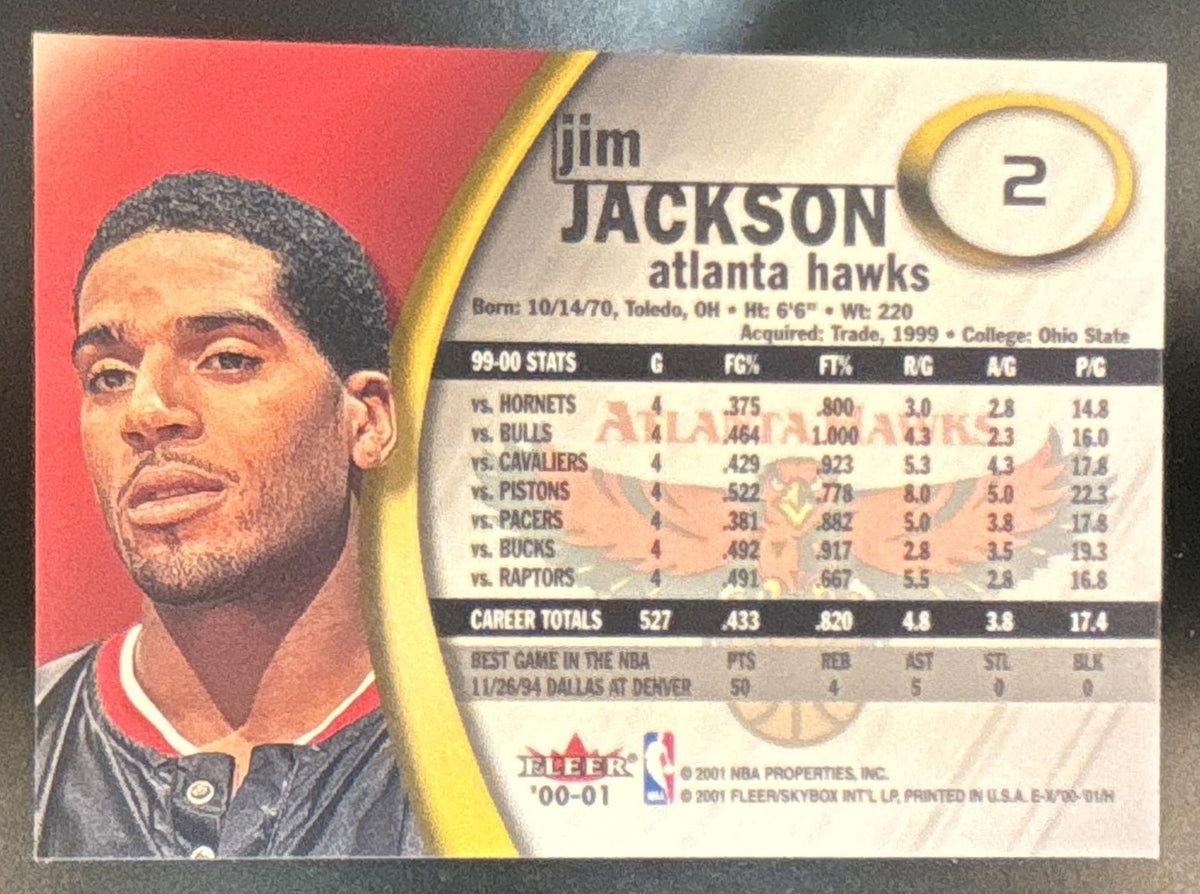 2000-01 Fleer EX Jim Jackson #2